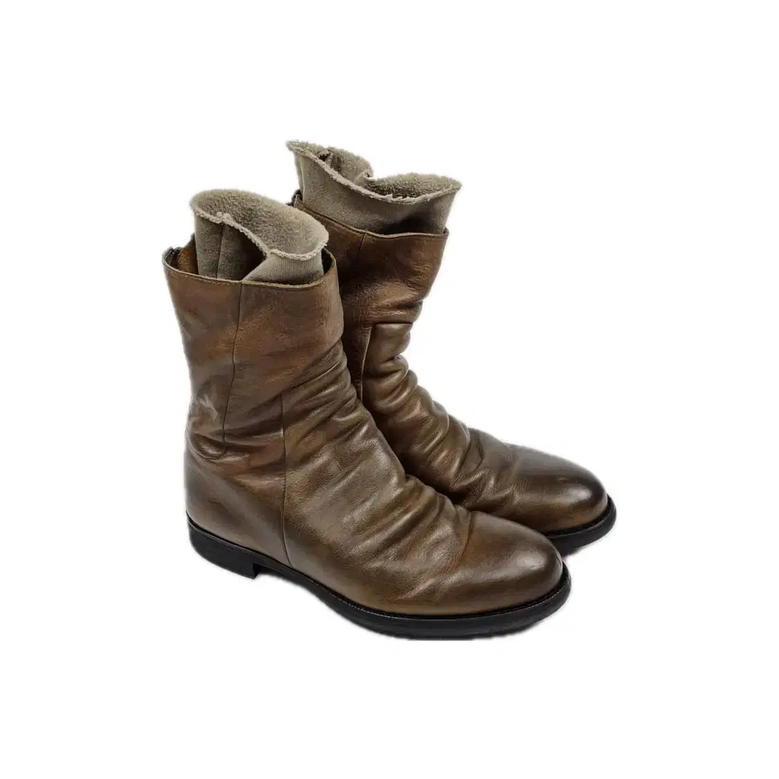 alfredo bannister 2way layered boots 00s alfredobannister layered